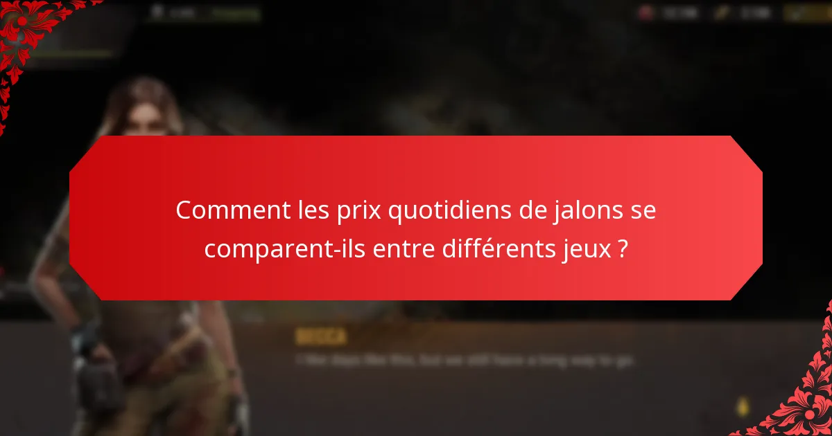 Comment les joueurs peuvent-ils participer aux prix quotidiens de jalons ?