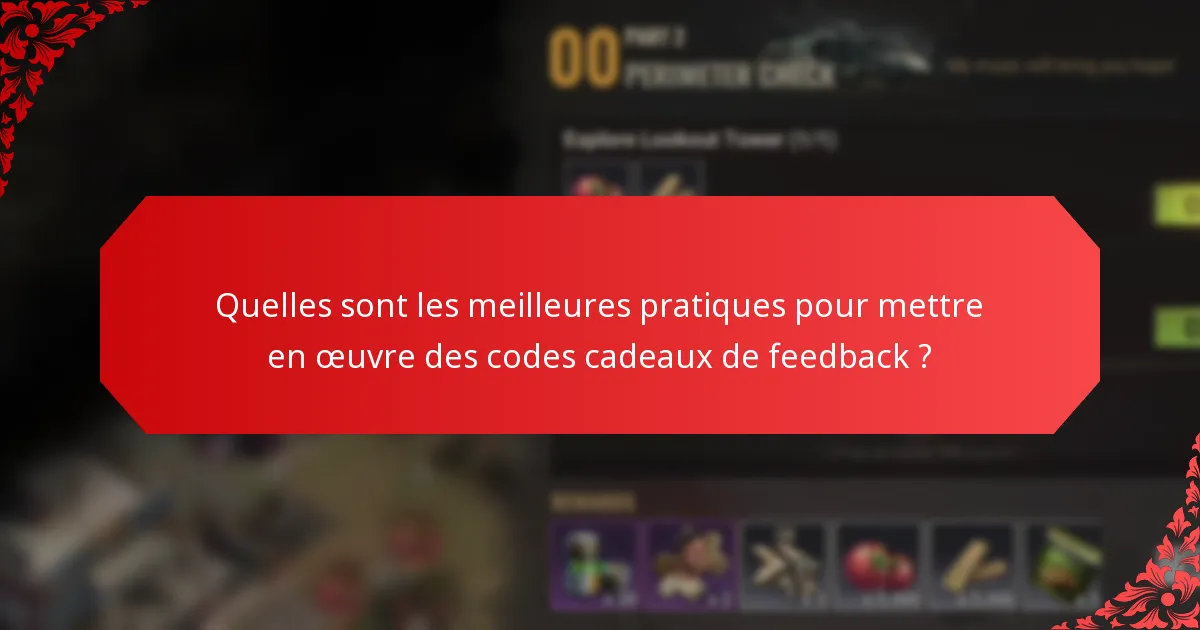 Comment les codes cadeaux de feedback se comparent-ils à d'autres stratégies d'engagement ?