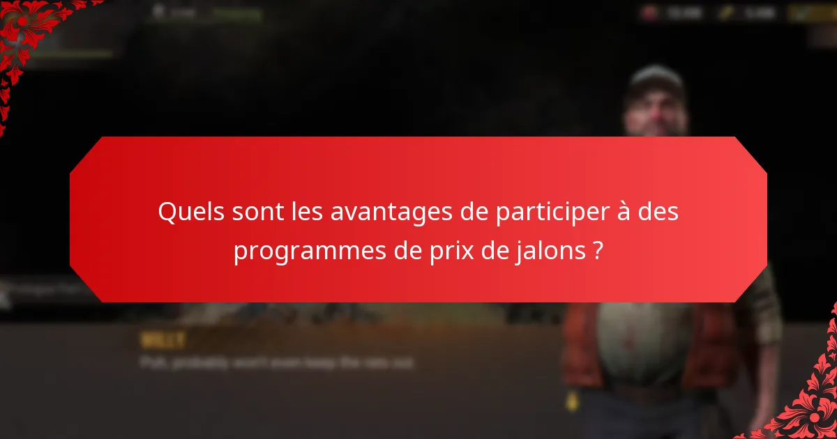 Quels programmes de prix de jalons communautaires sont les plus efficaces ?