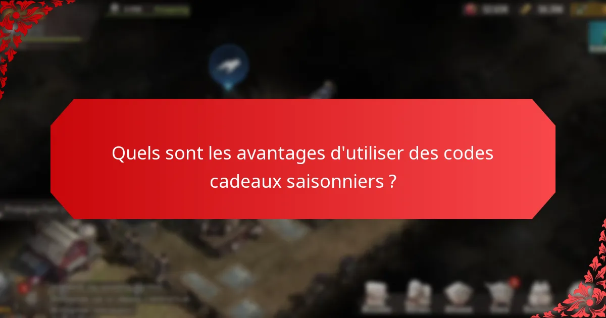 Comment les utilisateurs peuvent-ils trouver et échanger des codes cadeaux saisonniers ?